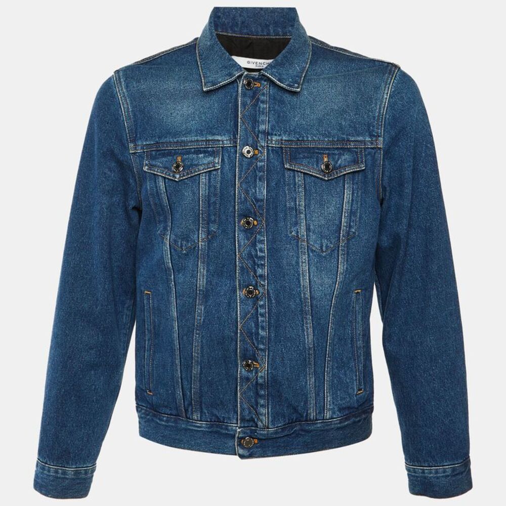 Givenchy Blue Denim Button Front Jacket L